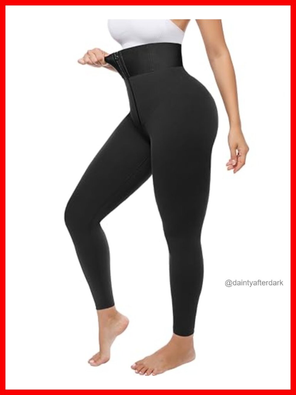 Tummy Control Leggings High Waisted Shapewear Pants Firm Compression